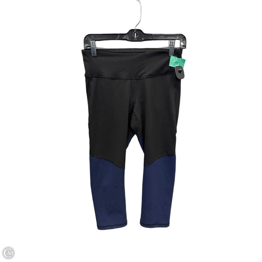 Athletic Capris By Old Navy In Black & Blue, Size: M