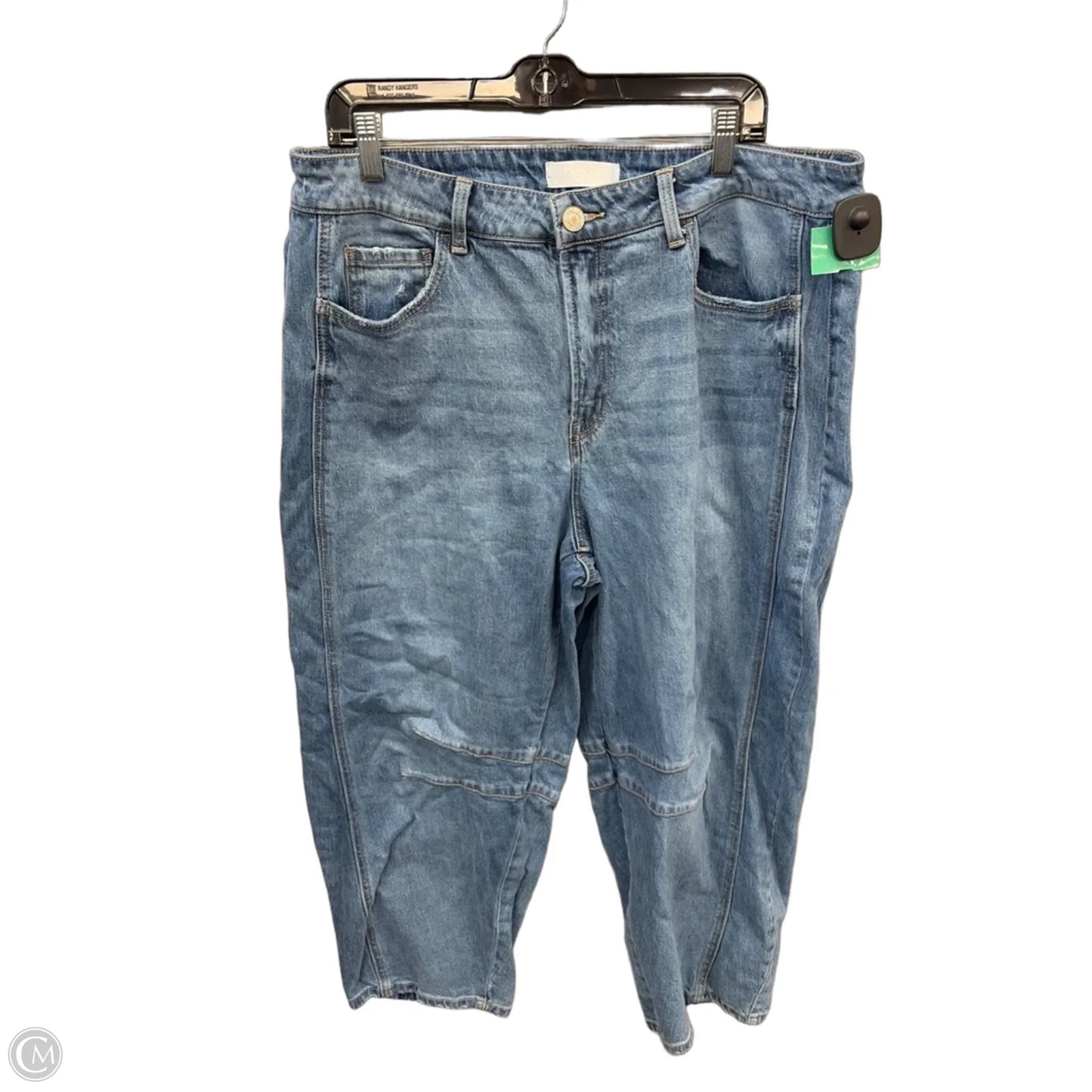 Jeans Cropped By Vervet In Blue Denim, Size: 18