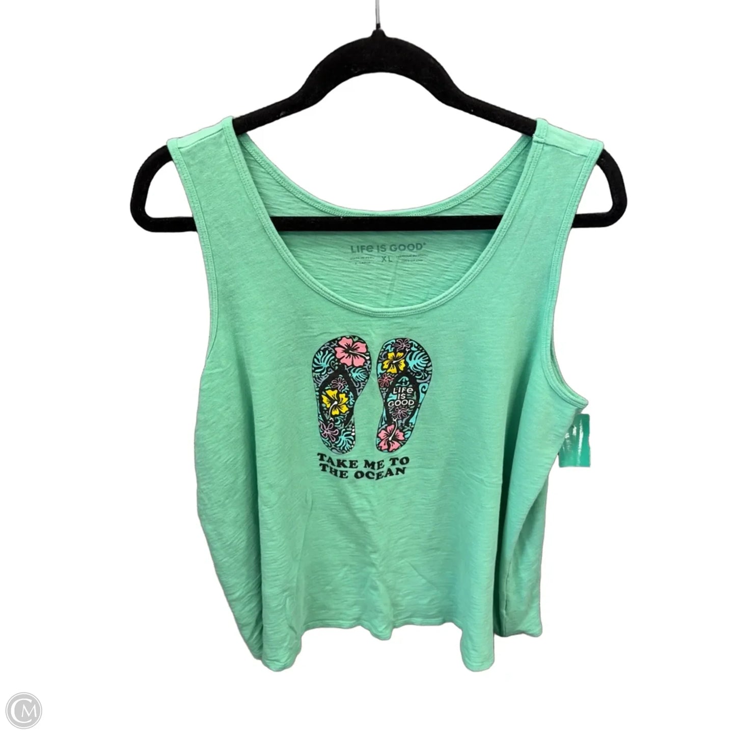 Tank Top By Life Is Good In Green, Size: Xl