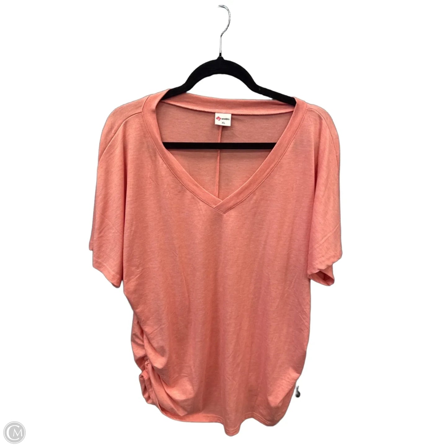 Top Short Sleeve By Clothes Mentor In Orange, Size: Xl
