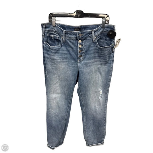 Jeans Straight By Silver In Blue Denim, Size: 16