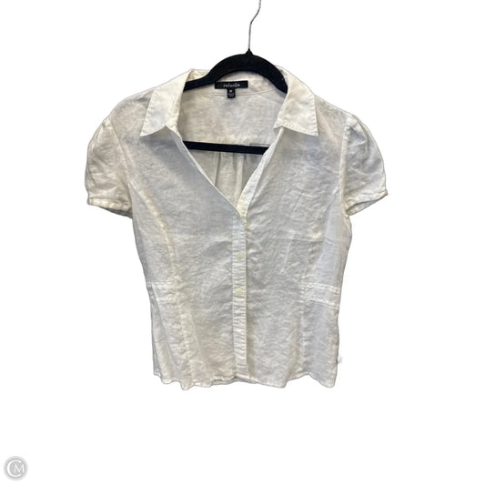 Top Short Sleeve By Rafaella In White, Size: M