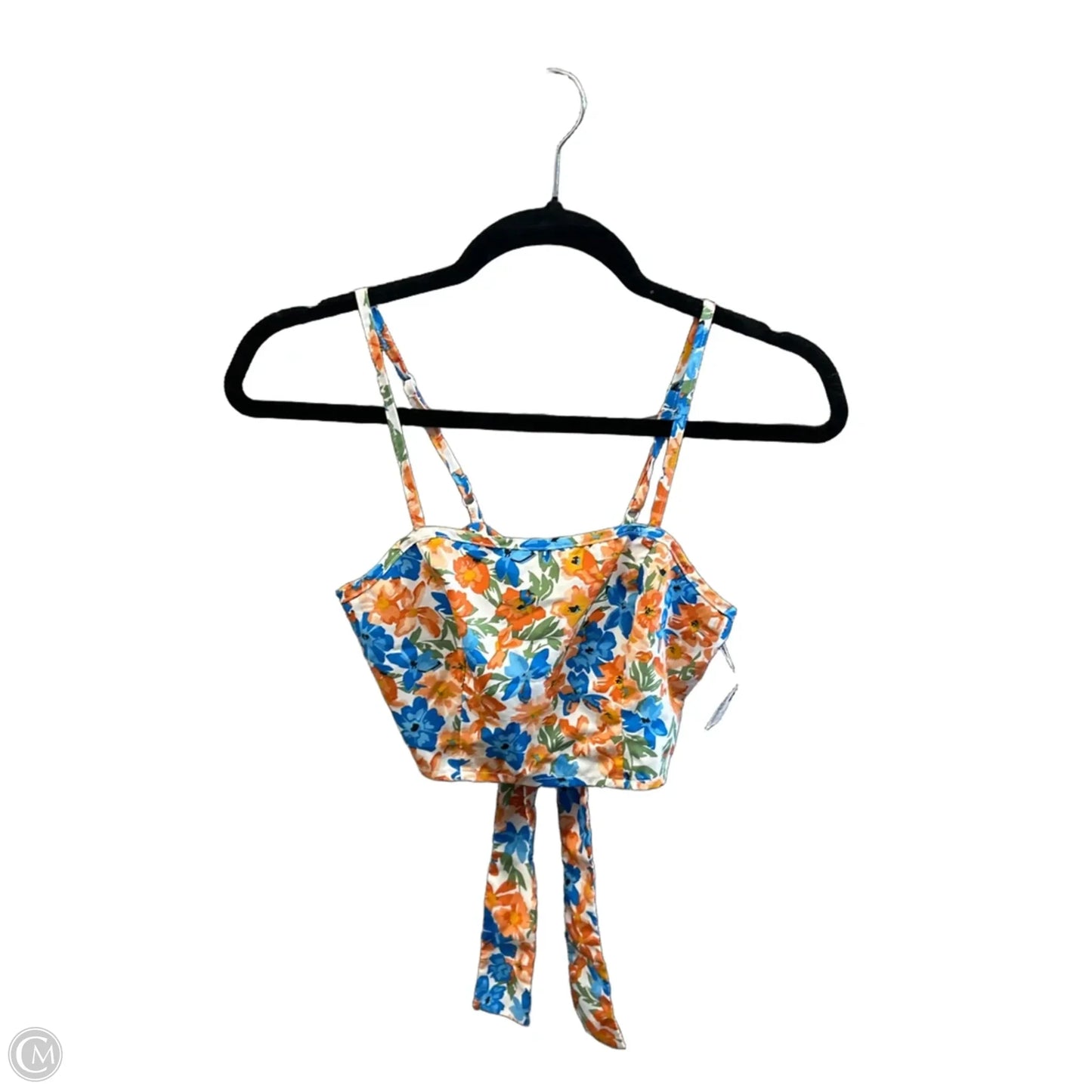 Top Sleeveless By Shein In Floral Print, Size: Xs