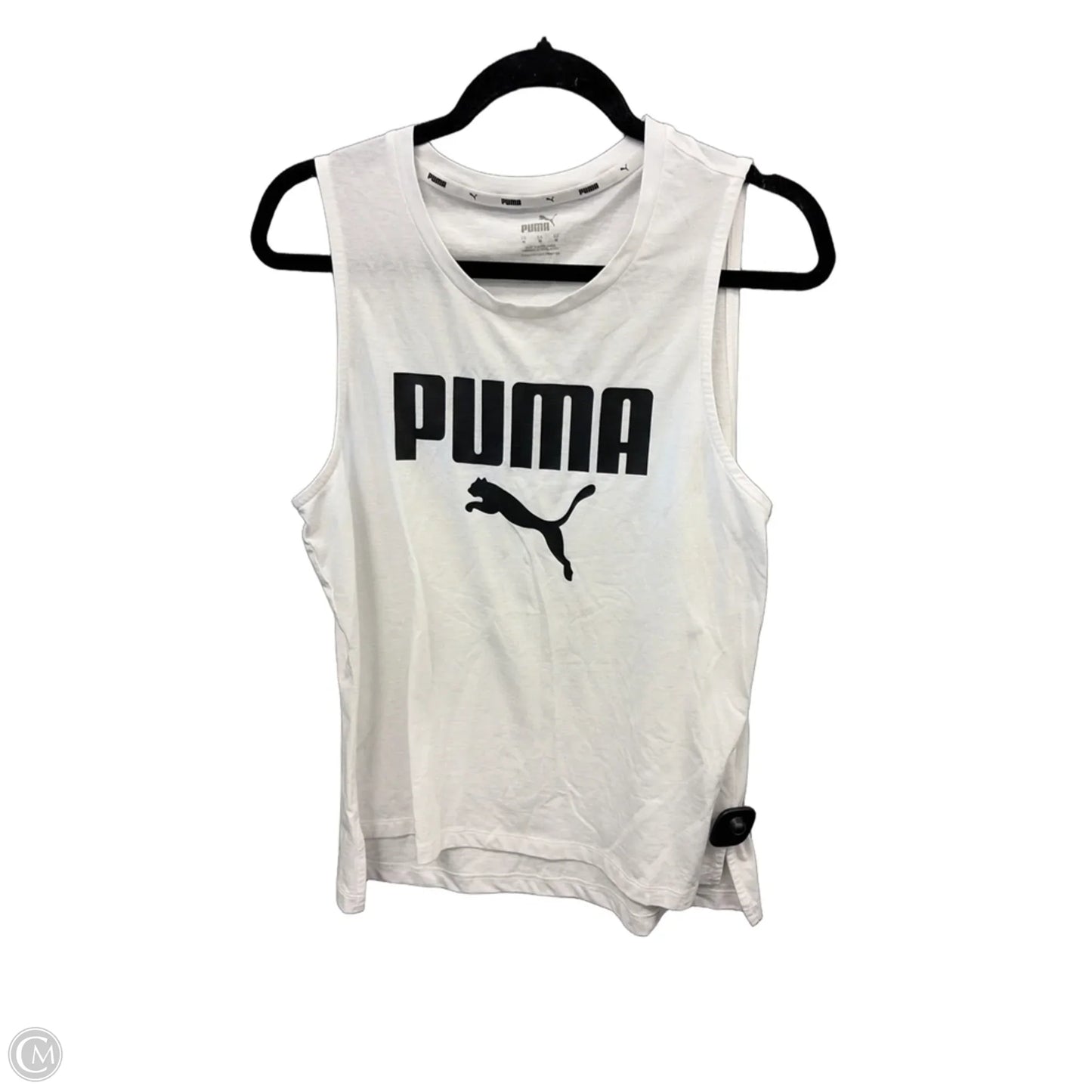 Athletic Tank Top By Puma In White, Size: M