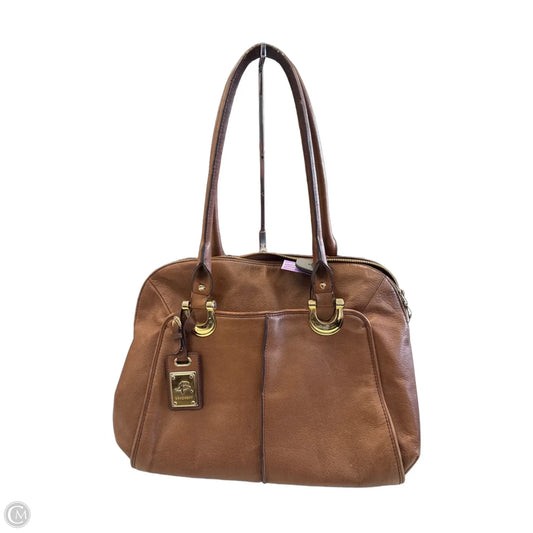 Tote Leather By B. Makowsky, Size: Medium