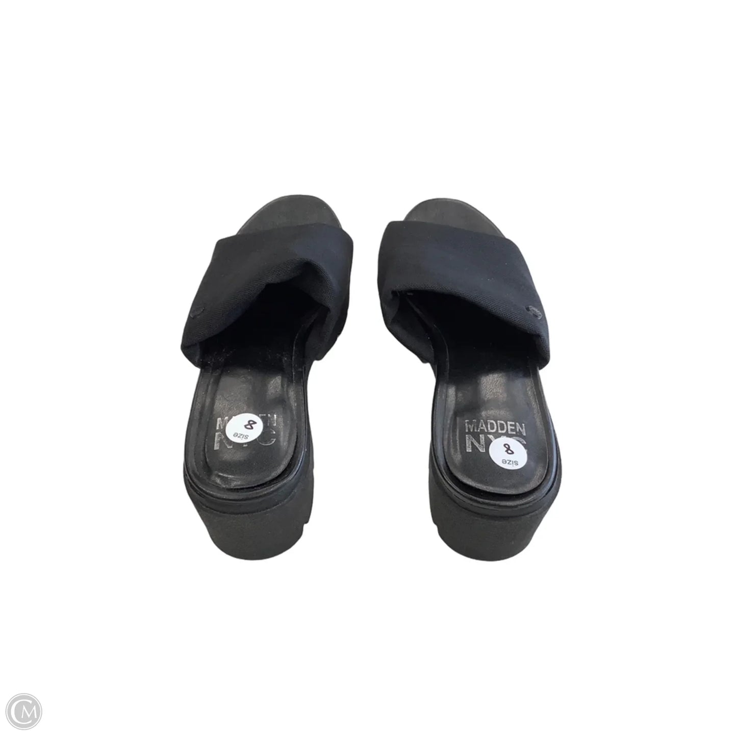 Sandals Heels Block By Madden Nyc In Black, Size: 8