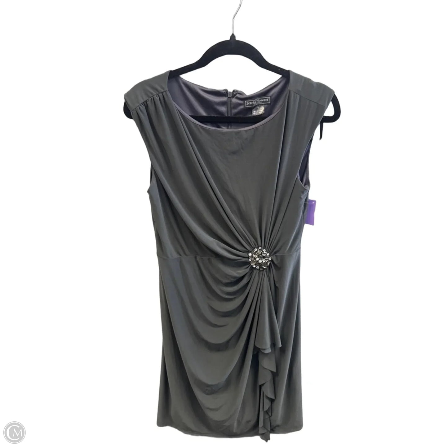 Dress Party Midi By Jessica Howard In Grey, Size: M