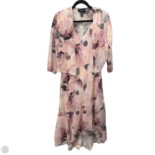Dress Party Long By R And M Richards In Floral Print, Size: L