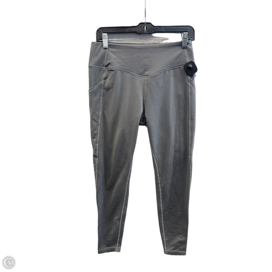 Athletic Leggings Capris By Baleaf In Grey, Size: M