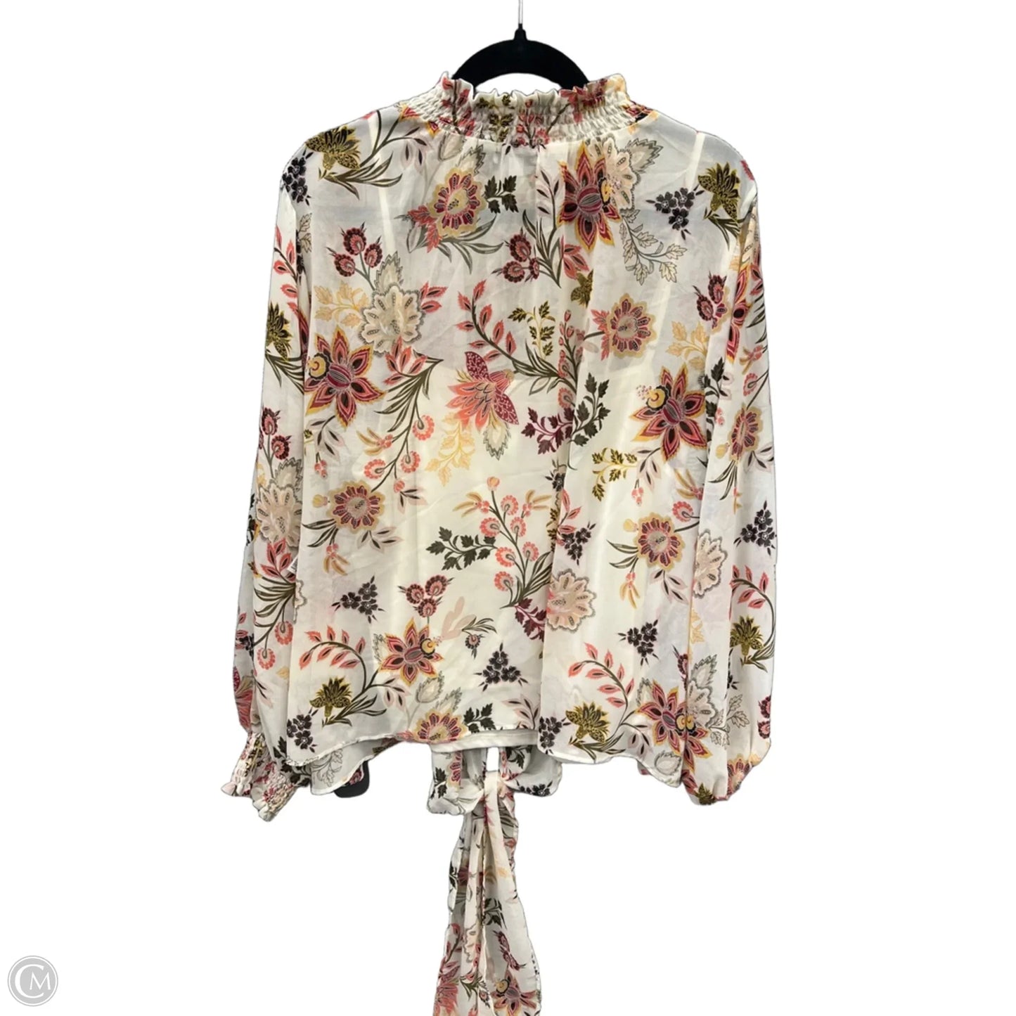 Top Long Sleeve By Ophelia Roe In Floral Print, Size: 3x
