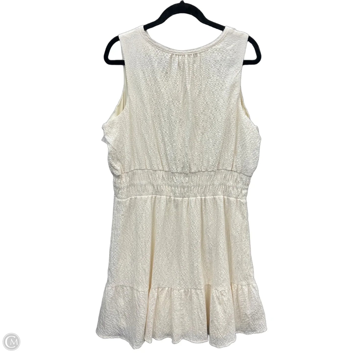 Dress Casual Midi By Maurices In Cream, Size: Xxl