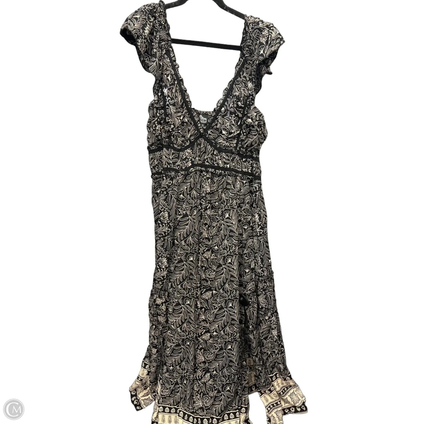 Dress Casual Maxi By Angie In Black, Size: 2x