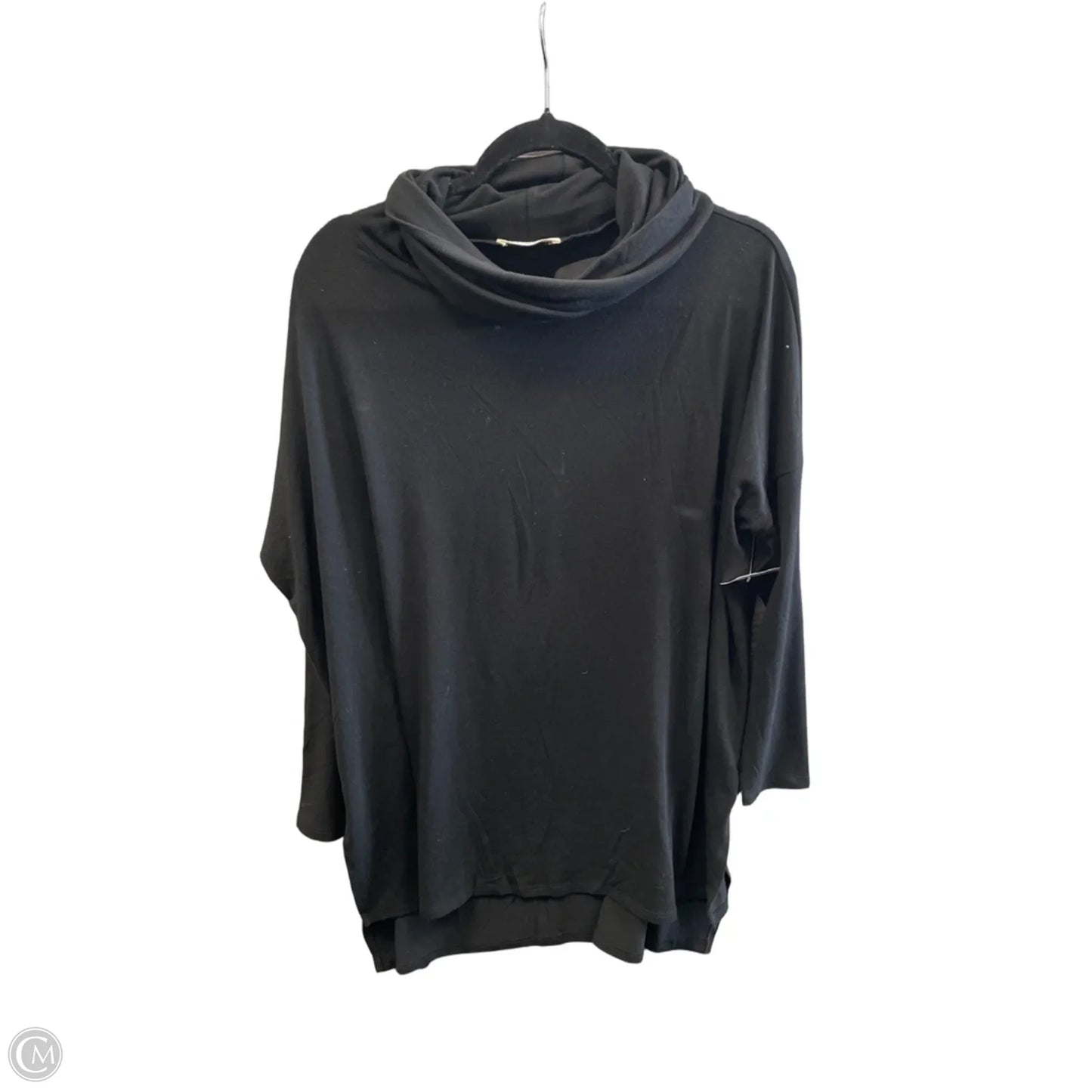 Tunic Long Sleeve By Zenana In Black, Size: Xl