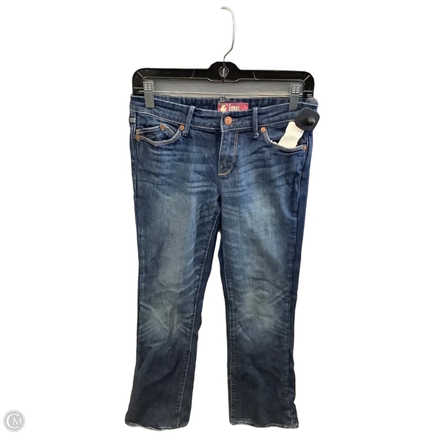 Jeans Straight By H&m In Blue Denim, Size: 4