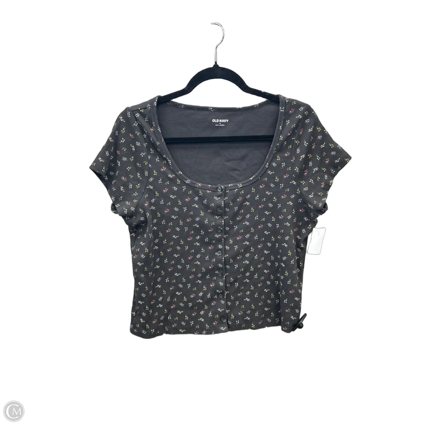 Top Short Sleeve By Old Navy In Floral Print, Size: Xl