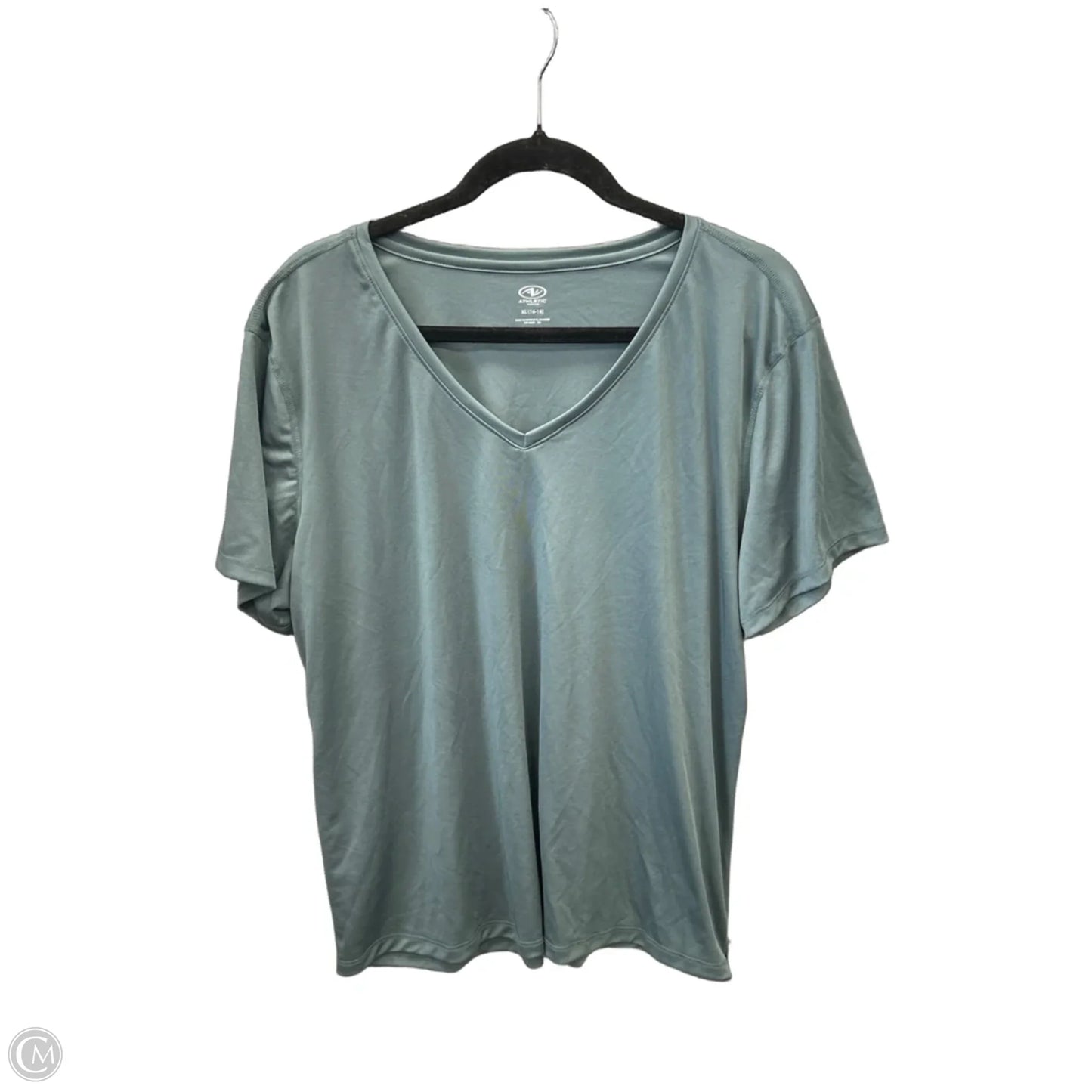 Athletic Top Short Sleeve By Athletic Works In Green, Size: Xl