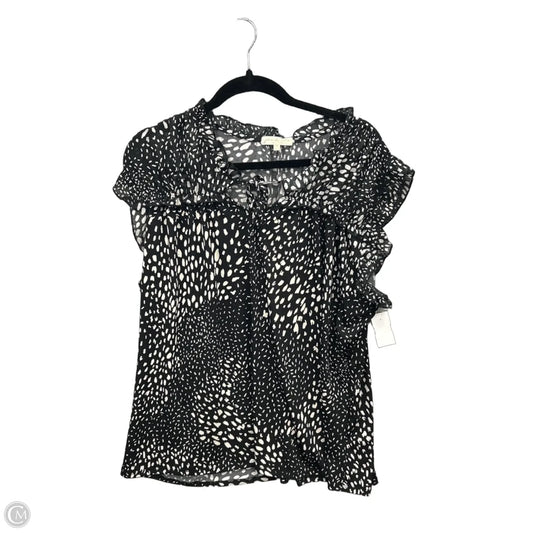 Top Sleeveless By Clothes Mentor In Black & White, Size: 2x