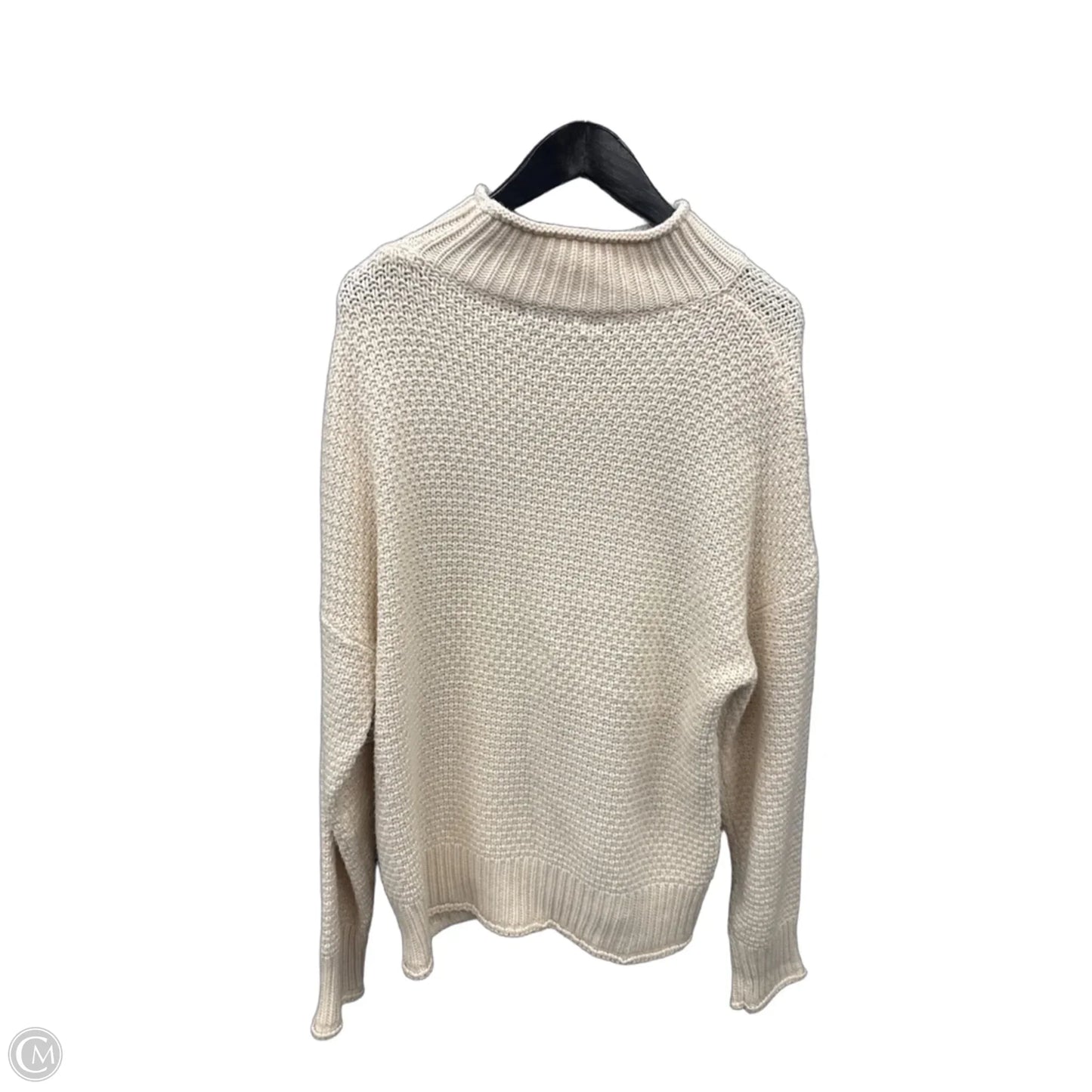 Sweater By Clothes Mentor In Cream, Size: L