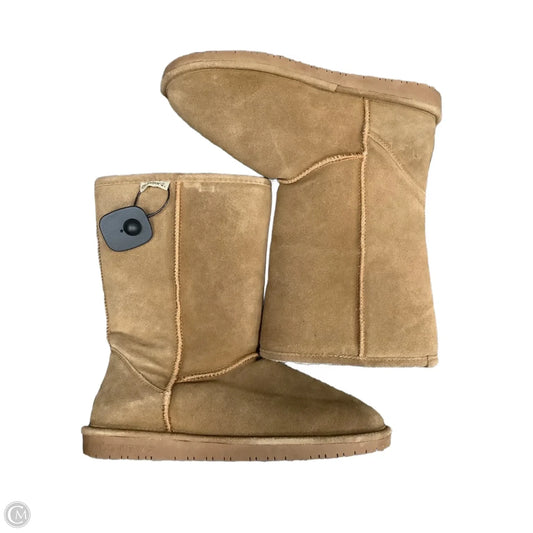 Boots Mid-calf Flats By Bearpaw In Brown, Size: 12