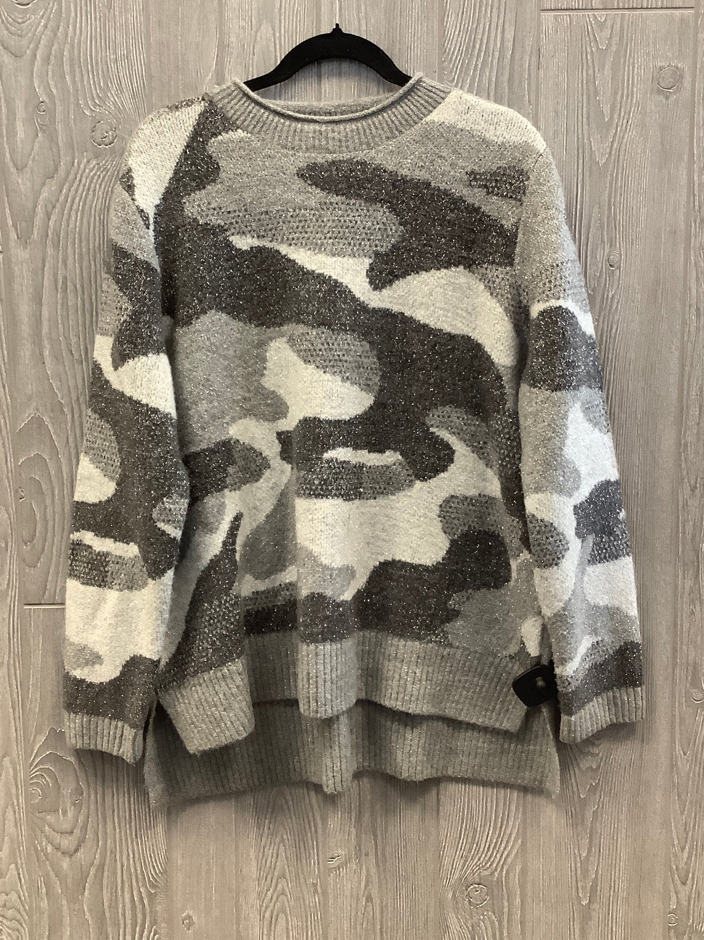 Sweater By Talbots In Grey, Size: L