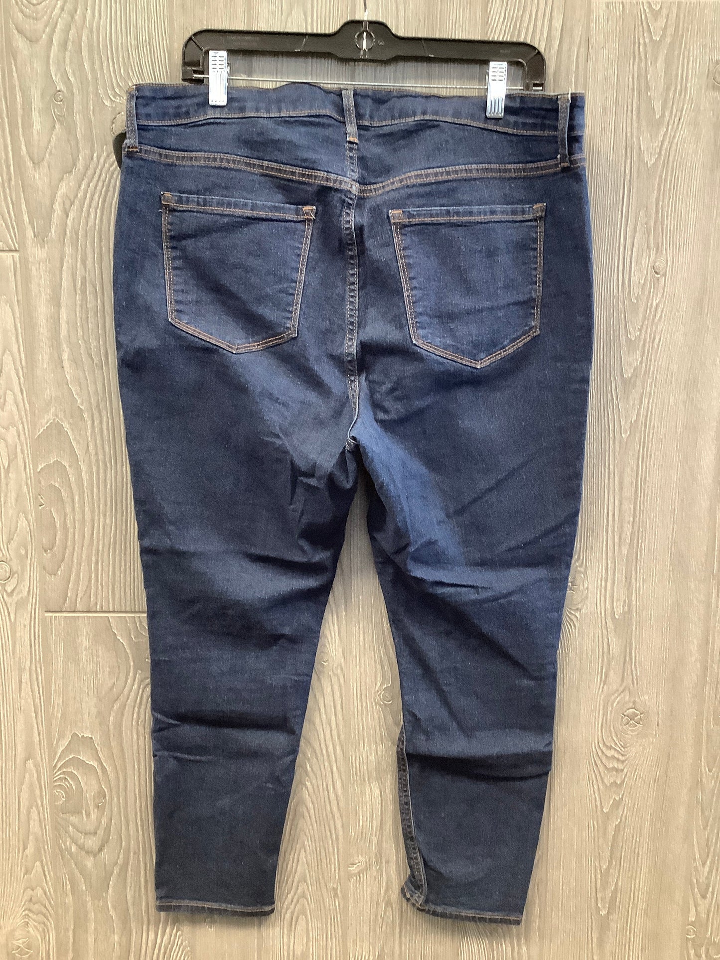 Jeans Skinny By Old Navy In Blue Denim, Size: 16