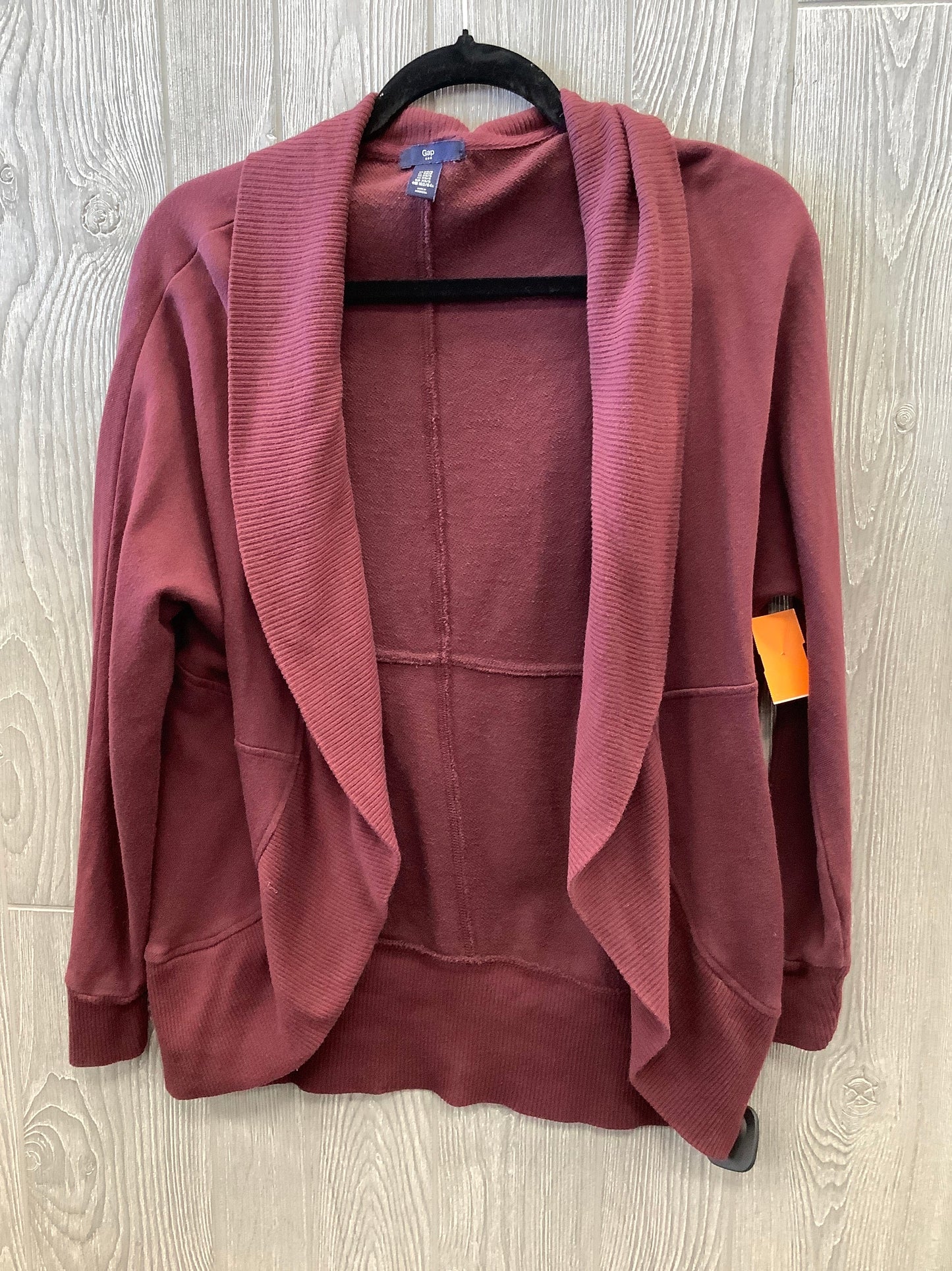 Cardigan By Gap In Maroon, Size: Xs