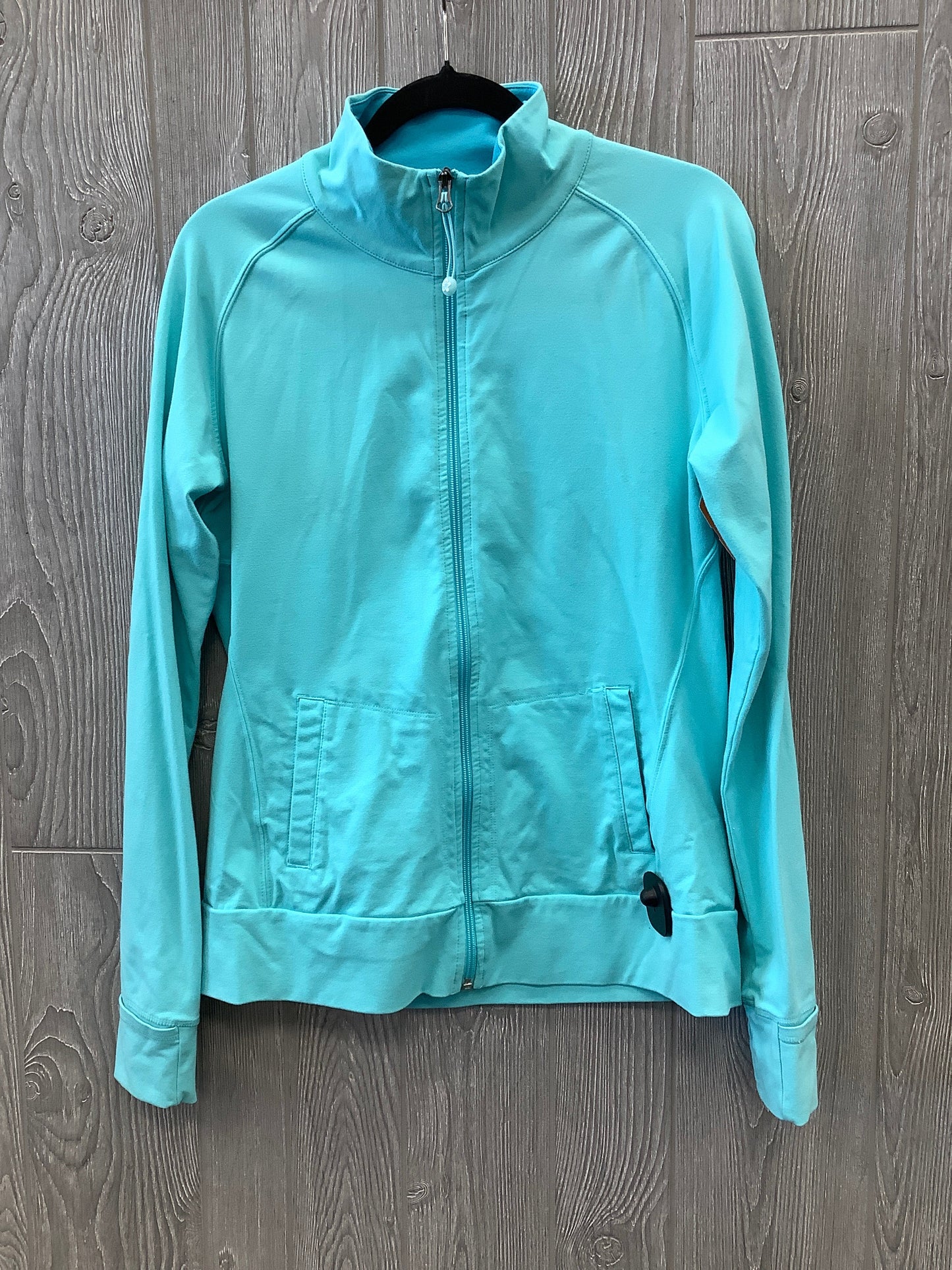 Athletic Top Long Sleeve Collar By Tuff Athletics In Blue, Size: Xl