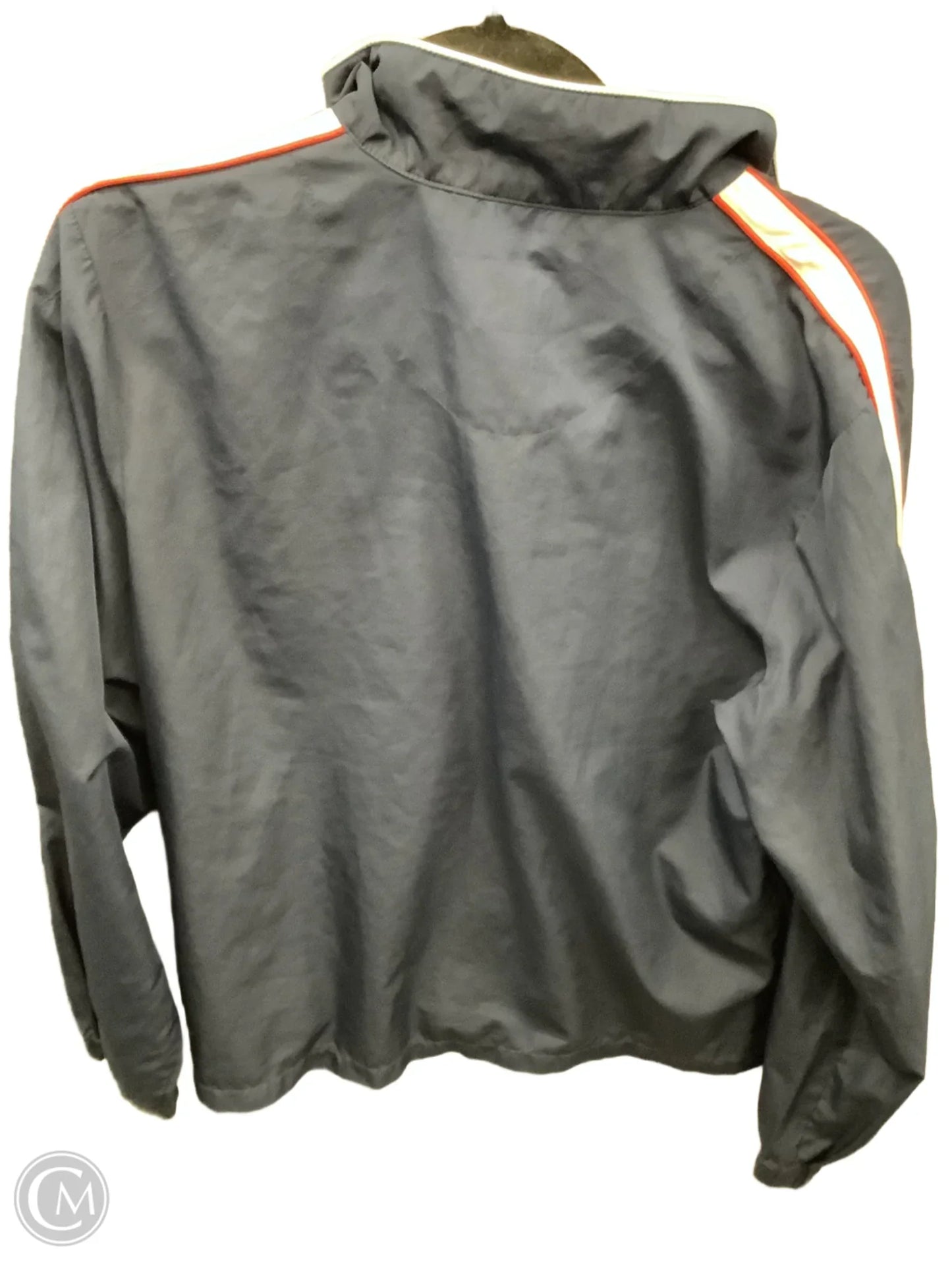 Athletic Top Long Sleeve Collar By Clothes Mentor In Blue & Red & White, Size: M