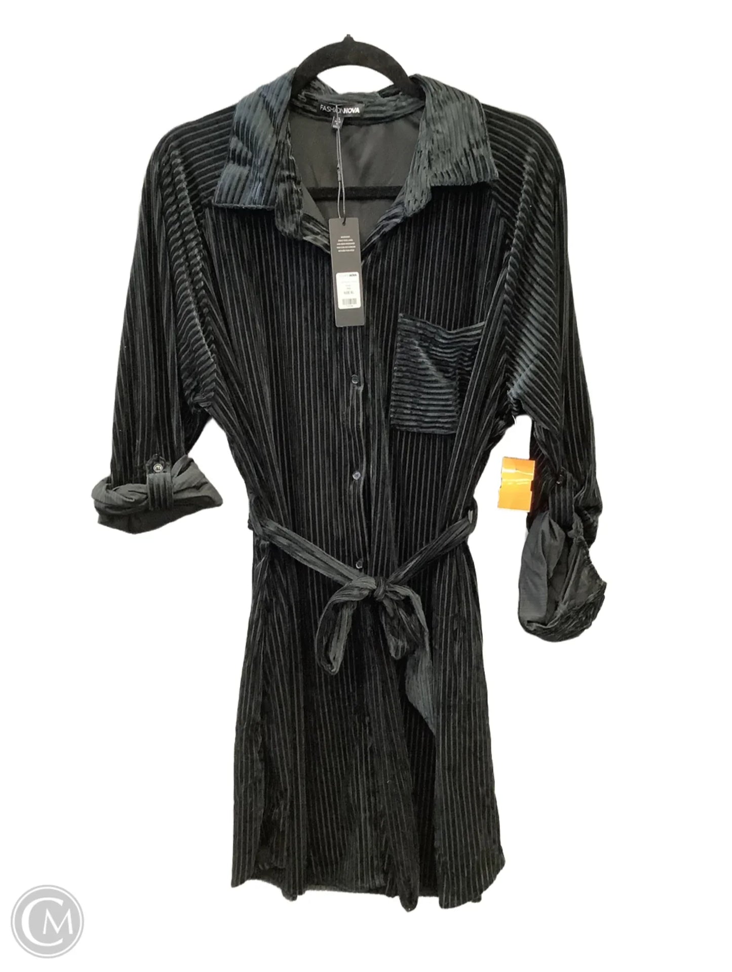 Dress Casual Midi By Fashion Nova In Black, Size: Xl