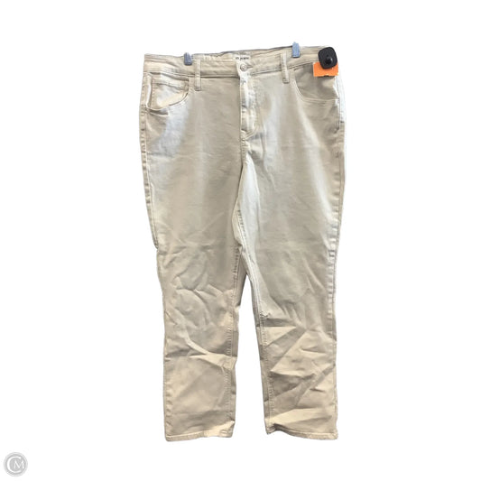 Jeans Straight By Maurices In Beige, Size: 16