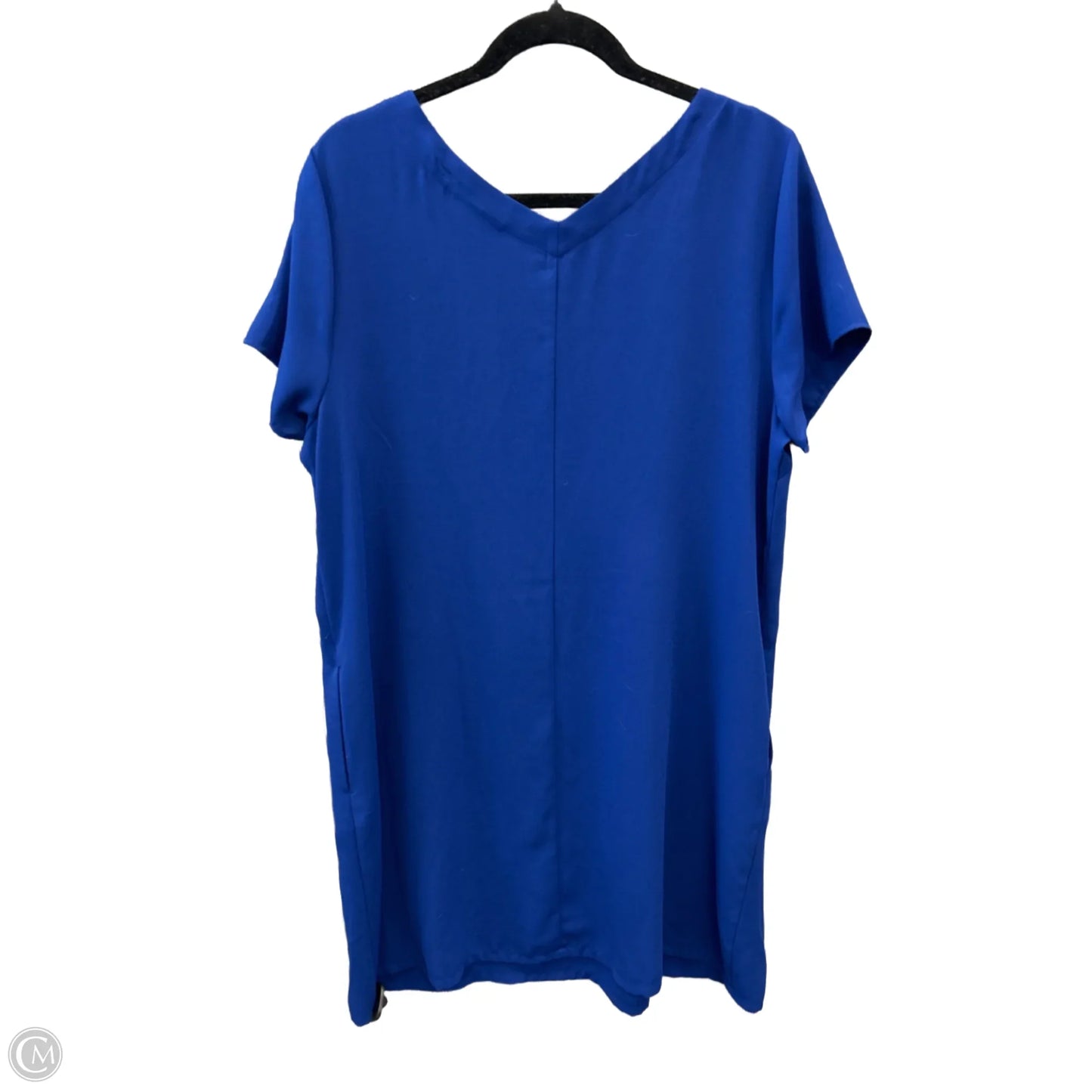 Dress Casual Midi By Apt 9 In Blue, Size: Xl