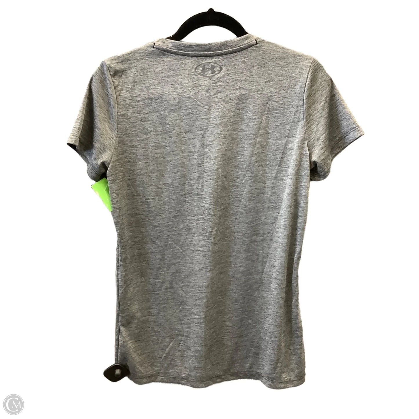 Athletic Top Short Sleeve By Under Armour In Grey, Size: M