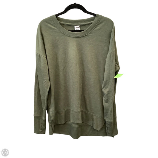 Athletic Top Long Sleeve Crewneck By Avia In Green, Size: M