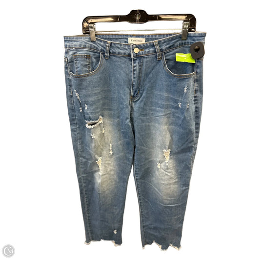 Jeans Straight By Clothes Mentor In Blue Denim, Size: 18