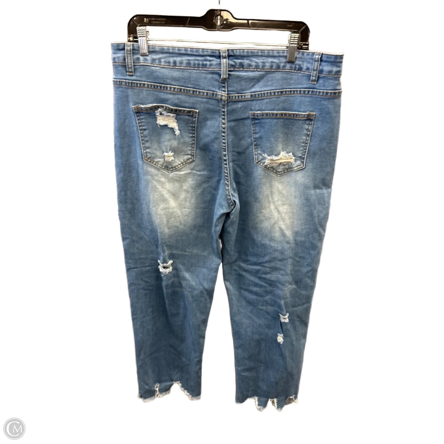 Jeans Straight By Clothes Mentor In Blue Denim, Size: 18