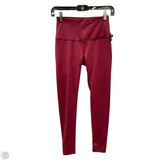 Athletic Leggings By 90 Degrees By Reflex In Red, Size: Xs