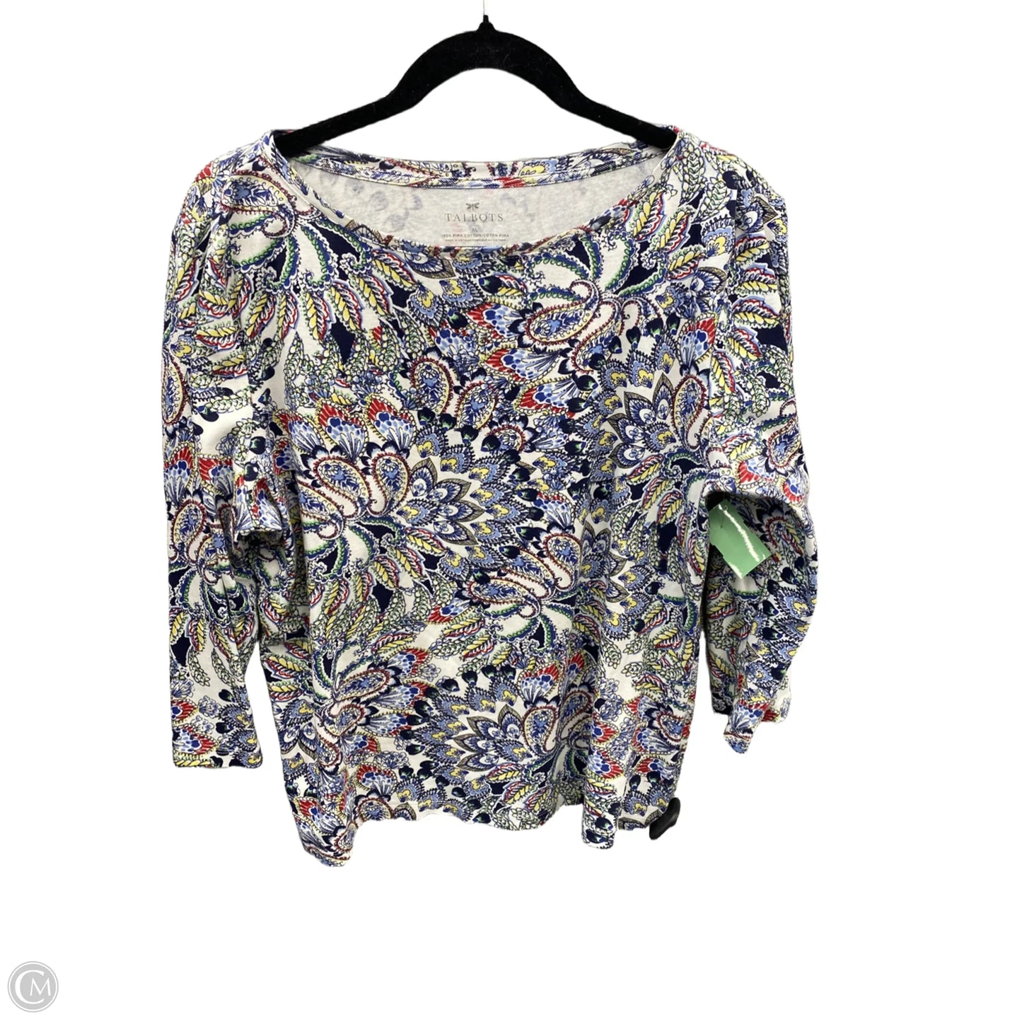 Top Long Sleeve By Talbots In Multi-colored, Size: Xl