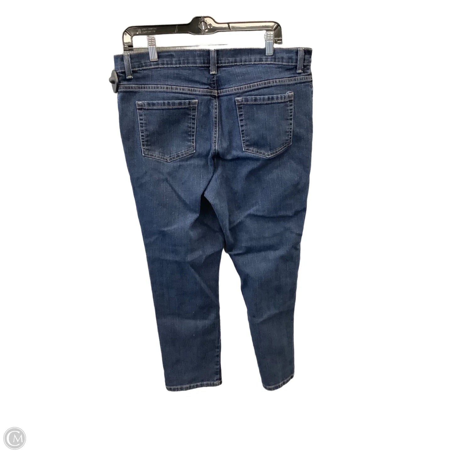 Jeans Straight By Gloria Vanderbilt In Blue Denim, Size: 16