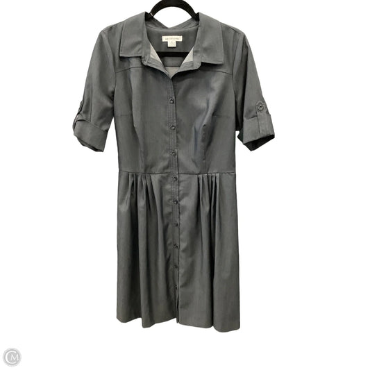 Dress Casual Midi By Liz Claiborne In Grey, Size: Xl