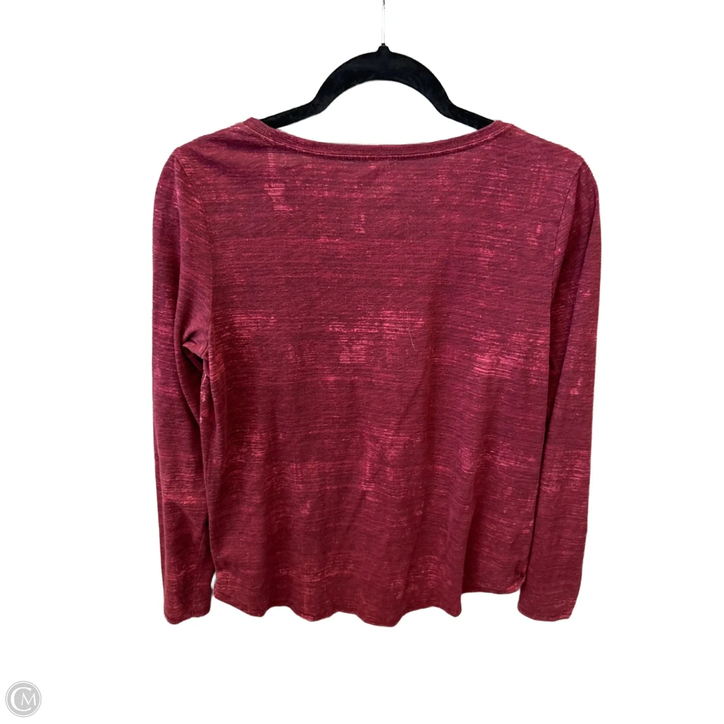 Top Long Sleeve By Sonoma In Red, Size: M