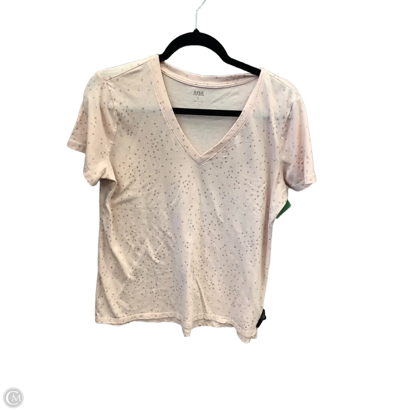 Top Short Sleeve By Ana In Pink, Size: L