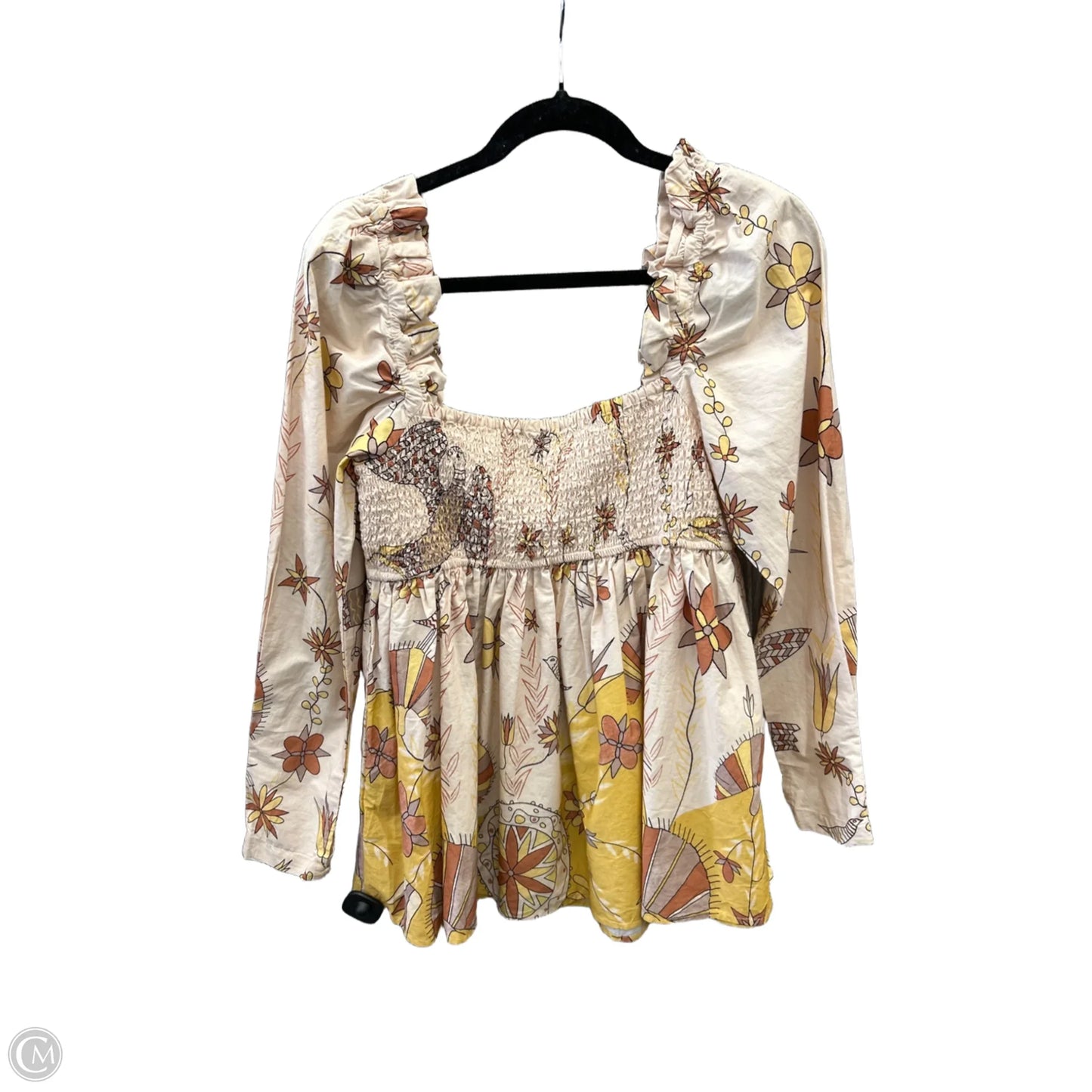 Blouse Long Sleeve By Clothes Mentor In Pink, Size: S