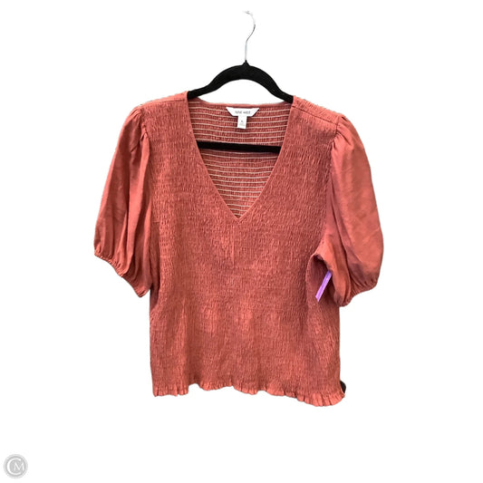 Top Short Sleeve By Nine West Apparel In Pink, Size: Xl