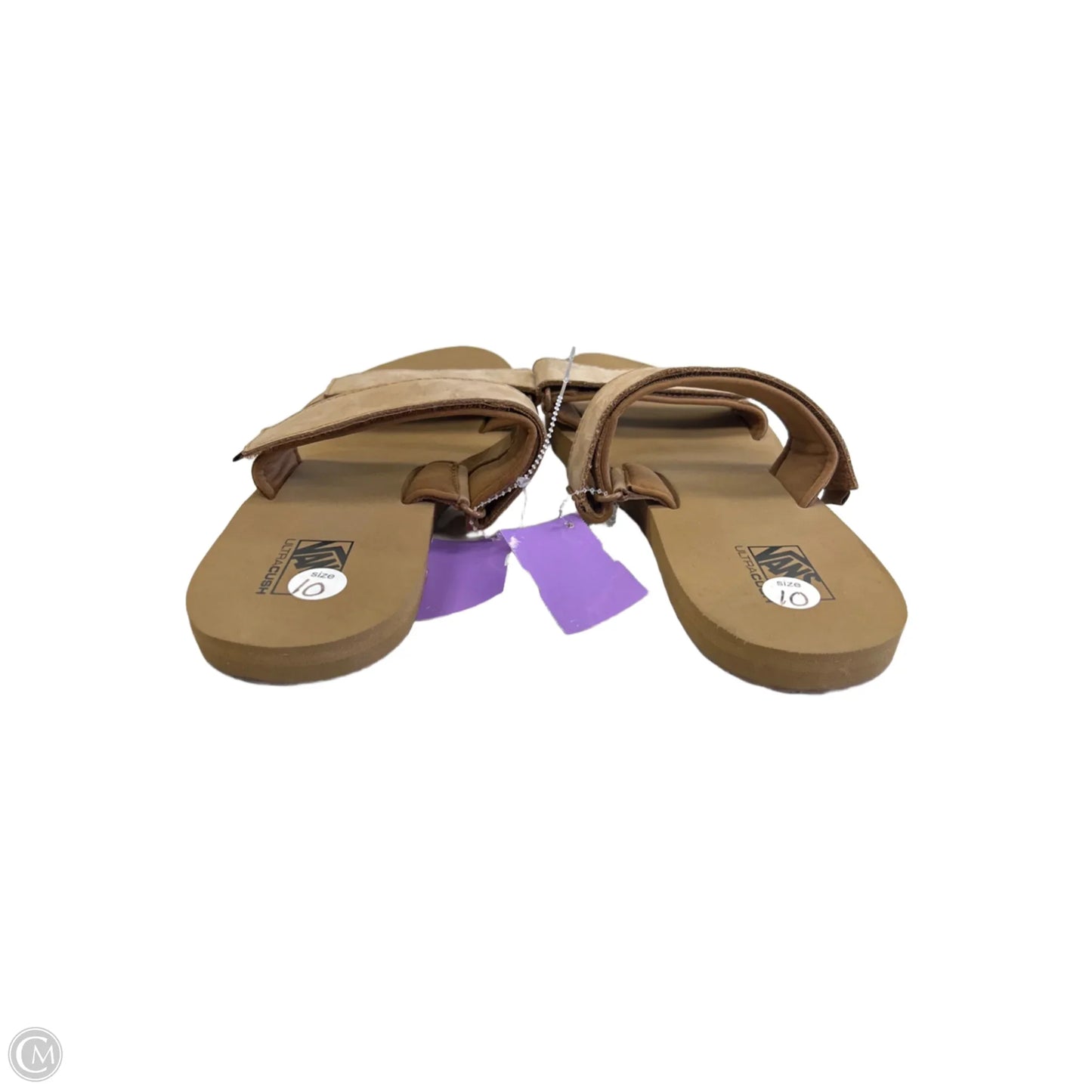 Sandals Flats By Vans In Brown, Size: 10