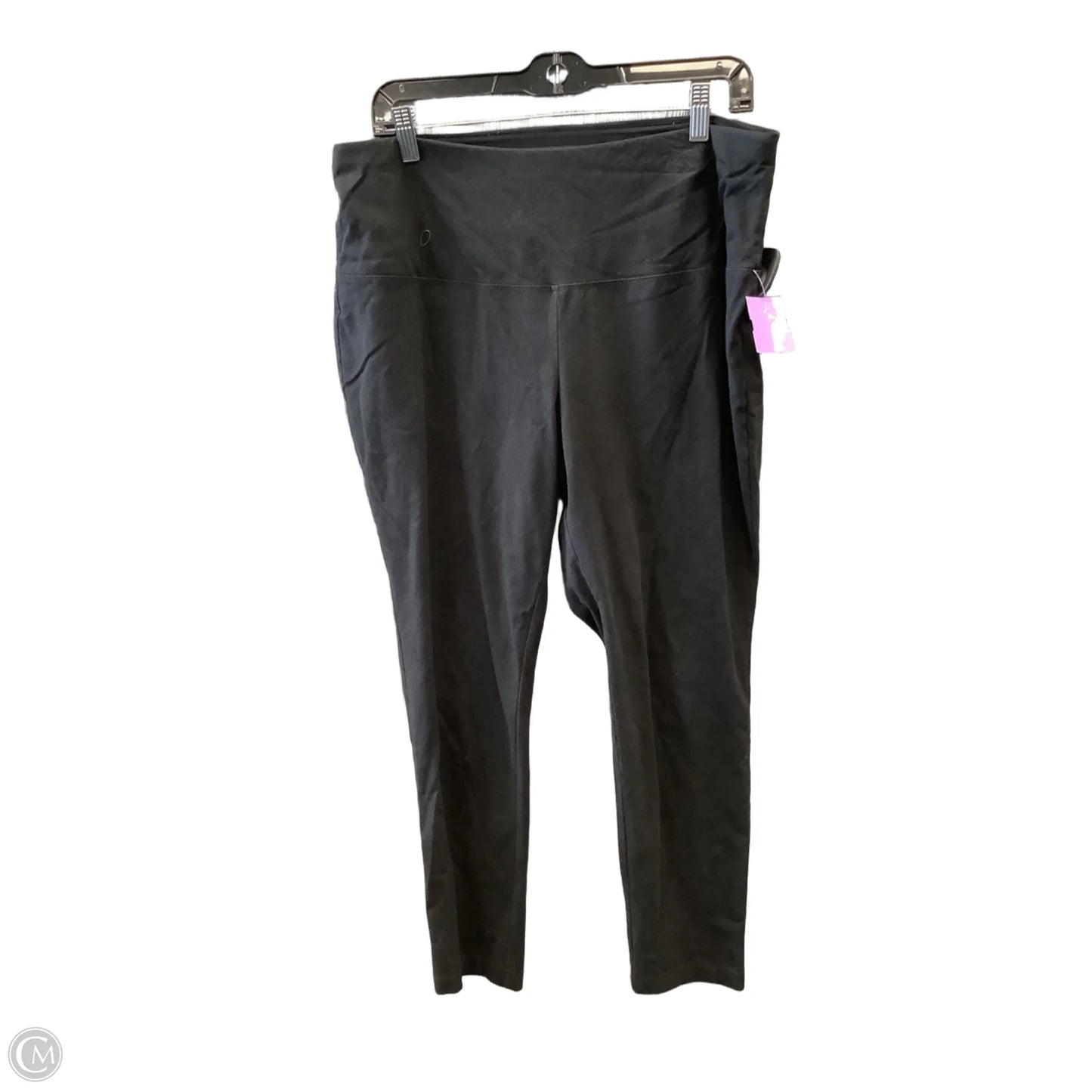 Athletic Leggings By Chicos In Black, Size: L