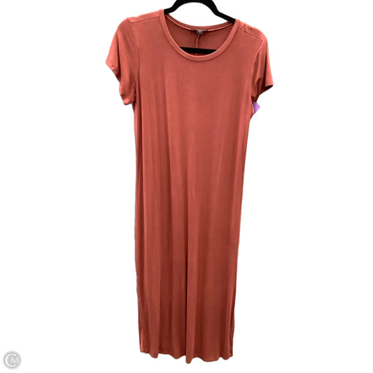Dress Casual Maxi By Express In Orange, Size: M