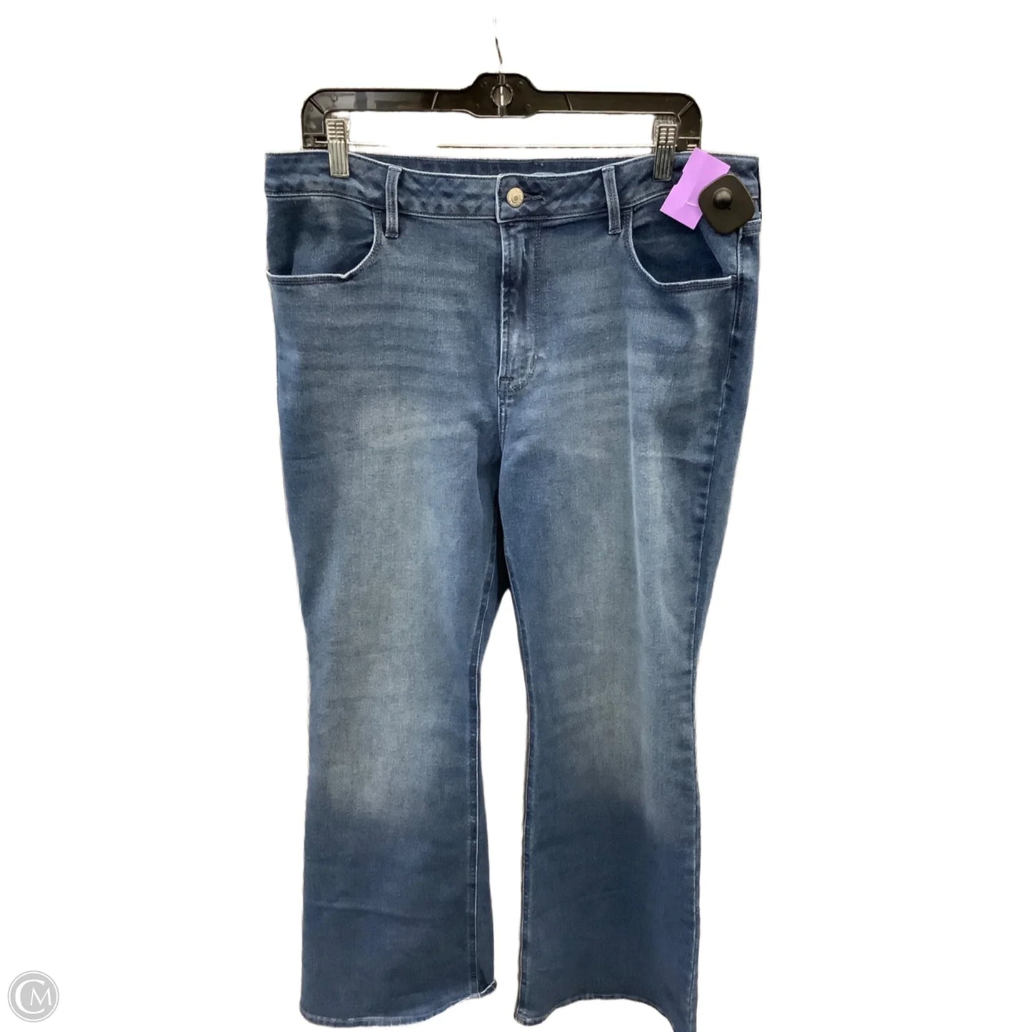 Jeans Flared By Old Navy In Blue Denim, Size: 12