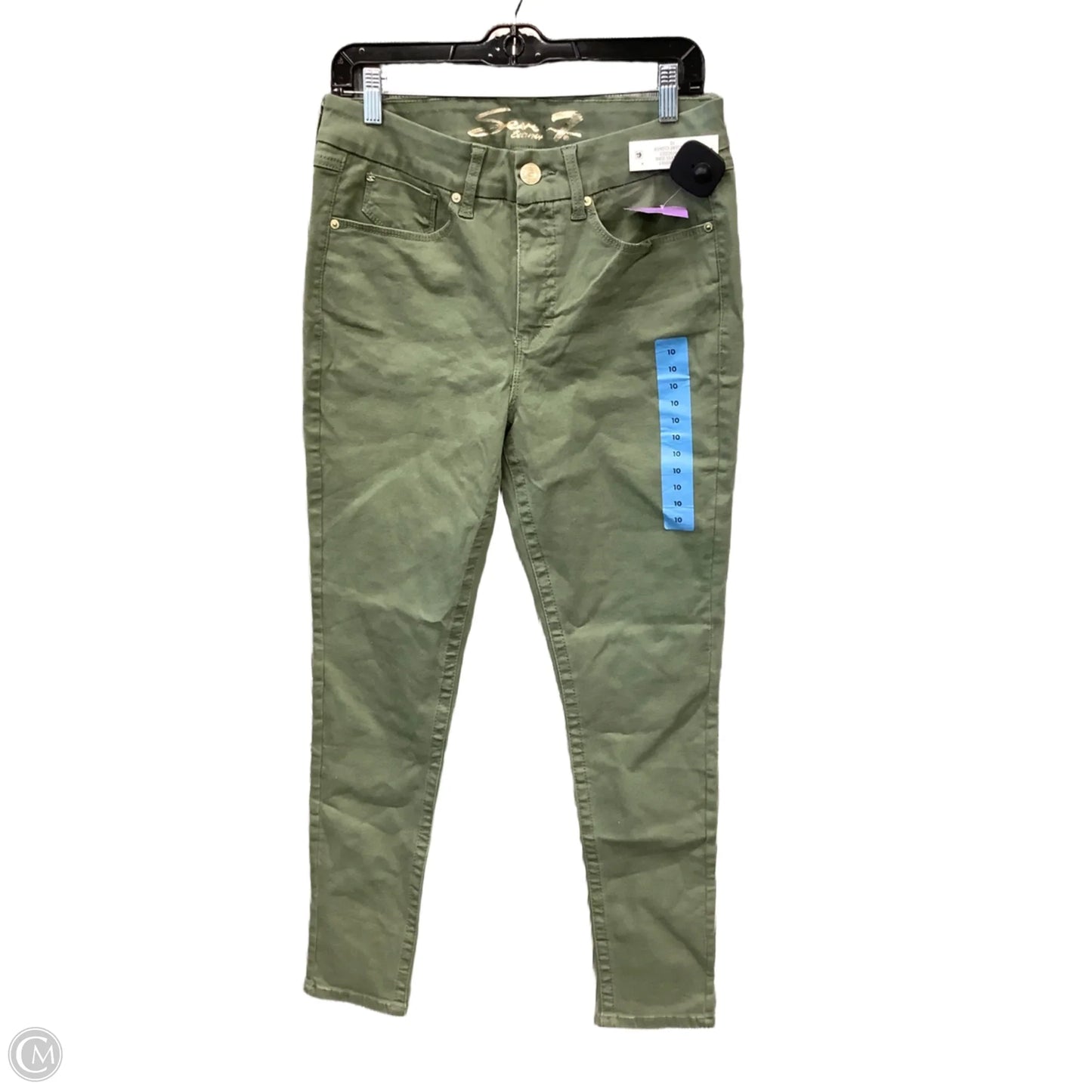 Jeans Jeggings By Seven 7 In Green, Size: 10