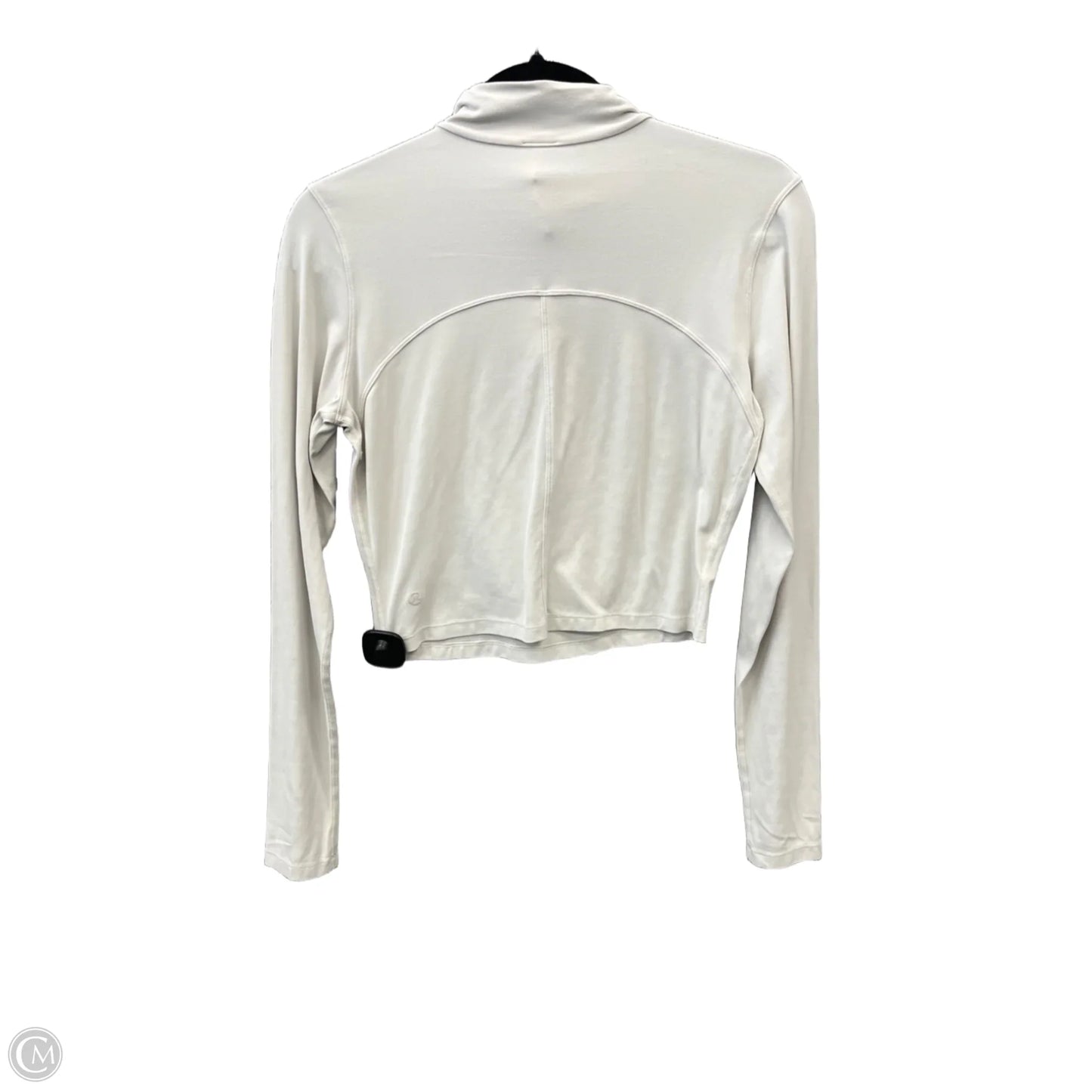 Athletic Top Long Sleeve Collar By Lululemon In Cream, Size: 8