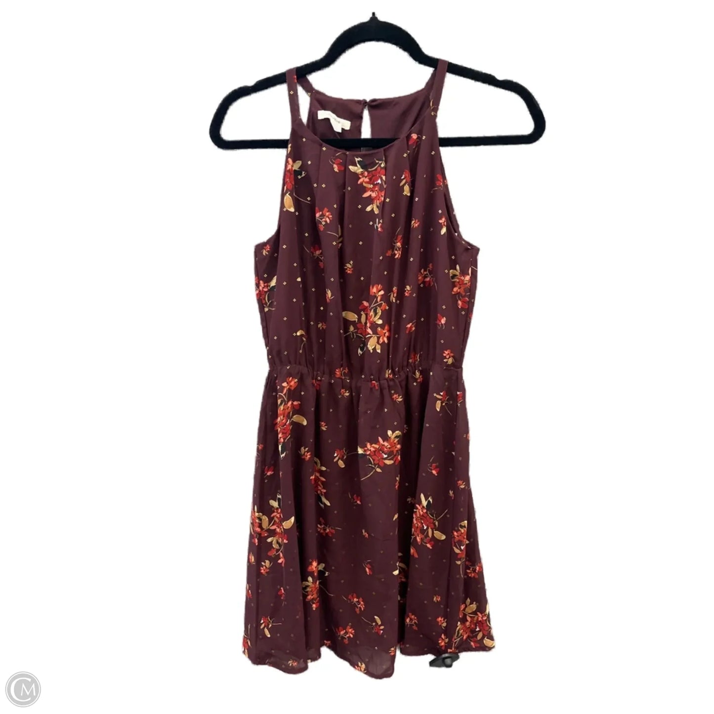 Dress Casual Midi By Maurices In Maroon, Size: Xs